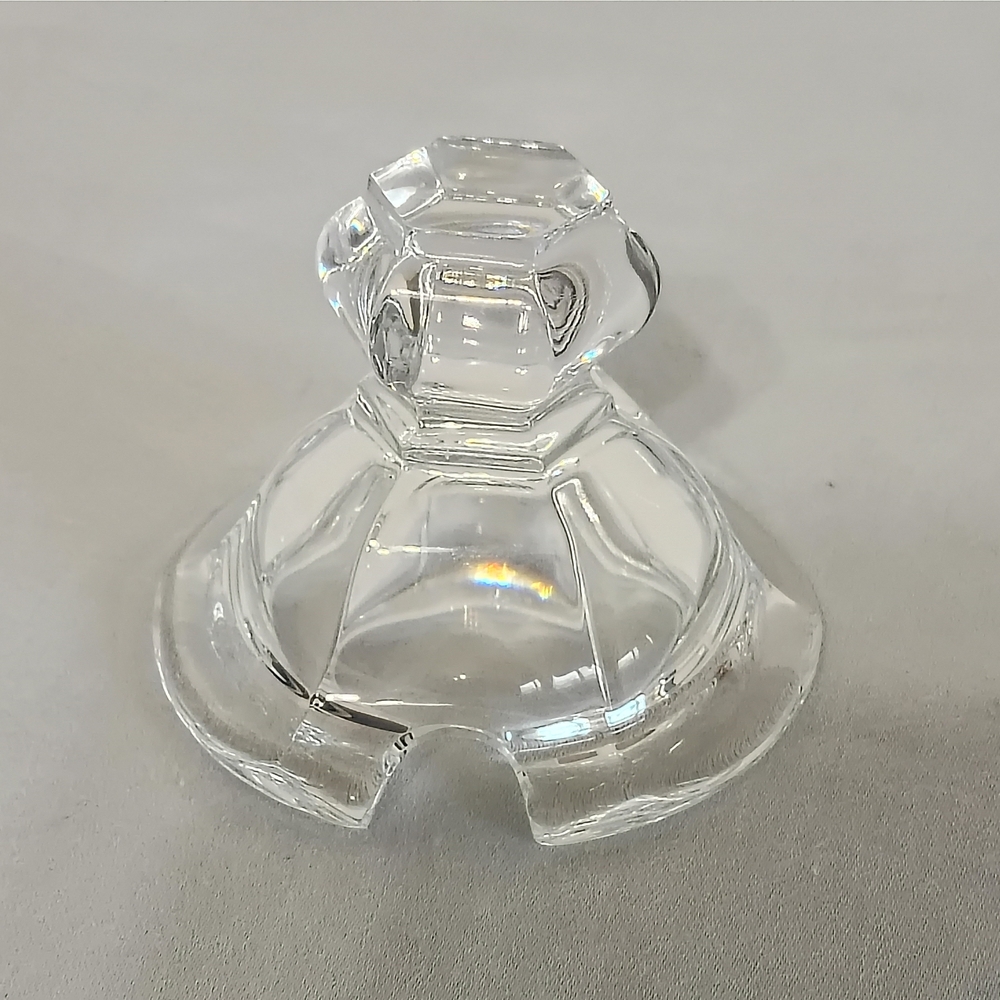 Vintage Baccarat Clear Crystal Lidded Jam Jar Made In France - Picture 4 of 6